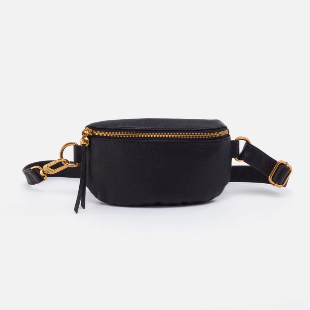 Hobo Fern Belt Bag - Pebbled Black
